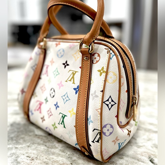 Louis Vuitton White Monogrammed Multicolored Priscilla Bag - Picture 4 of 14